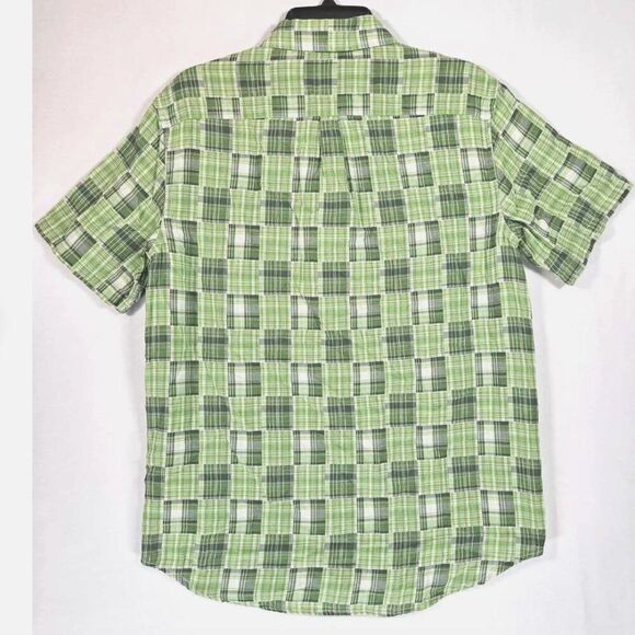 Houston White Kiwi Men's short sleeve button front shirt pockets NWT size 5X - Picture 2 of 7